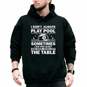 Fun 8-Ball Billiard Pool Hoodie – Long Sleeve for Men and Women