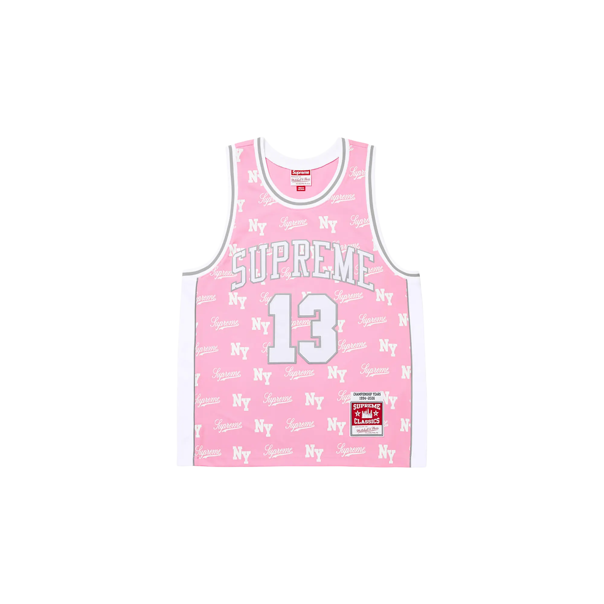 Mitchell & Ness® Monogram Basketball Jersey "SS26 - Pink" SU27613