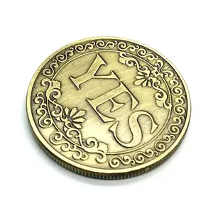 Yes No Challenge Coin Decision Maker 40MM Lucky Guess Fidget Toys For ADHD And Anxiety Juegos Antiestres Y Ansiedad