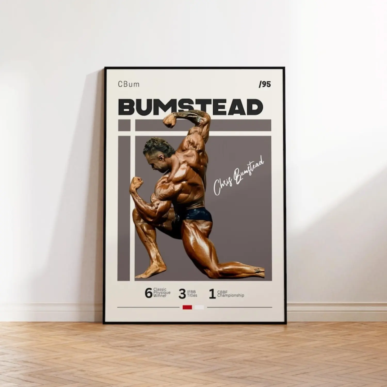 Chris Bumstead Poster, Bodybuilding Poster, Sports Poster, Motivational Poster, Gym Decor, Fitness Poster, Man Cave Art, Gift for him