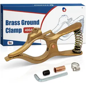 T-Style 400A Heavy Duty Brass Welding Ground Clamp for MIG TIG ARC Welder