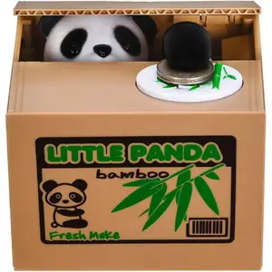 AstralTide.US Panda Stealing Money Bank Automatic Piggy Bank for Kids English Speaking Money Saving Coin Bank Creative Gift Fun Toys for Boys Girls Gag Toys tiktokshopspringglowup