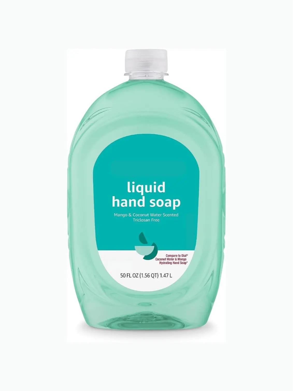 Hand Soap Refill - 50 Fl Oz (Pack of 1), Triclosan-Free, Dermatologist Tested, pH Balanced, Paraben-Free