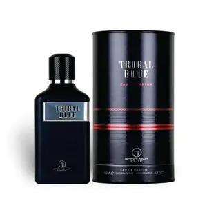 Tribal Elite Grandeur Tribal Blue Eau De Parfum 3.4 oz for Men - Refreshing Pear Lavender Mint Bergamot & Lemon Scent