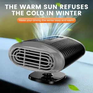 12V Portable 2 in 1 Car Truck Heater Cooling Fan - 1000W Windshield Defroster Demister