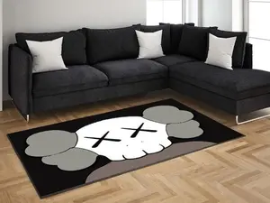 Hypebeast Rug, Hypebeast Home Decor, Non-Slip Rug, Popular Rug, Play Mat, Home Decor, Grey Gift Rug 1