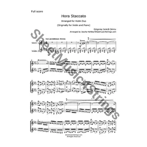 Dinicu/Heifetz - Hora Staccato (2 Violins)