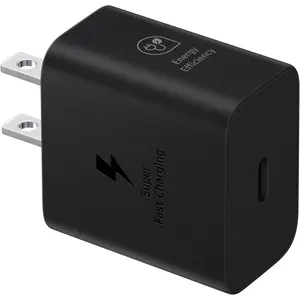 Samsung Super Fast Charger, 25W USB Type C Fast Charging, Compact Design, Energy Efficient, Compatible with Samsung Galaxy S25/S24/S23/S22/S21+/S20 Ultra/Note 20/Note 10, iPhone 17 16 15 pro max