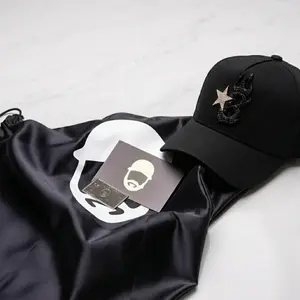 Unisex Barbas Hats B Star Black Baseball Cap - Stylish Star-Design Cap with Full Box Packaging