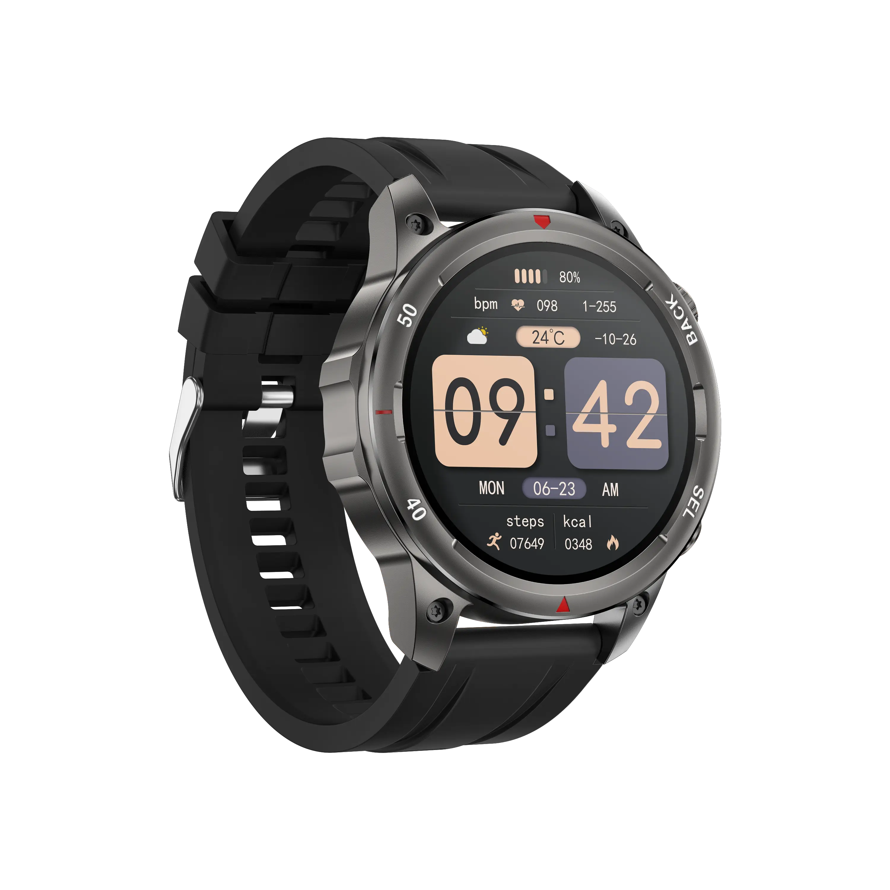 DK68 Smartwatch Bluetooth Call AMOLED Ultra HD Screen, Dynamic Dials Messages Push 100+ Sports Modes, Detect Human Health (Herat rate, Blood Oxygen) with Hgih Battery Life, Touch Screen