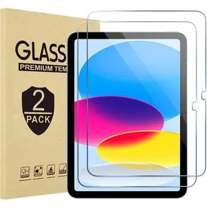 [2 Pack] Screen Protector For iPad 11th (A16) /10th Generation 10.9 Inch 2025/2022 Model A2696/A2757/A2777/A3354/A3355/A3356 Tempered Glass Film Guard for iPad 11th/10th Gen 10.9" Inch [ ID & Pencil Compatible] Anti- Scratch  Clear