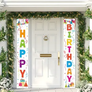 FRANALA Door Banner Colorful Birthday Banner for Door Decoration Perfect for Party Supplies Measuring Ideal for Celebrating a Birthday