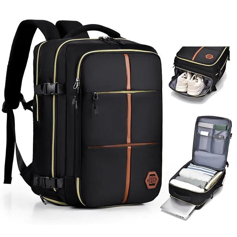 Men's Durable High-Capacity Organized Casual Backpack - Laptop, Book & Daily Necessities Storage, Accessories Compatible, Ideal for Students
