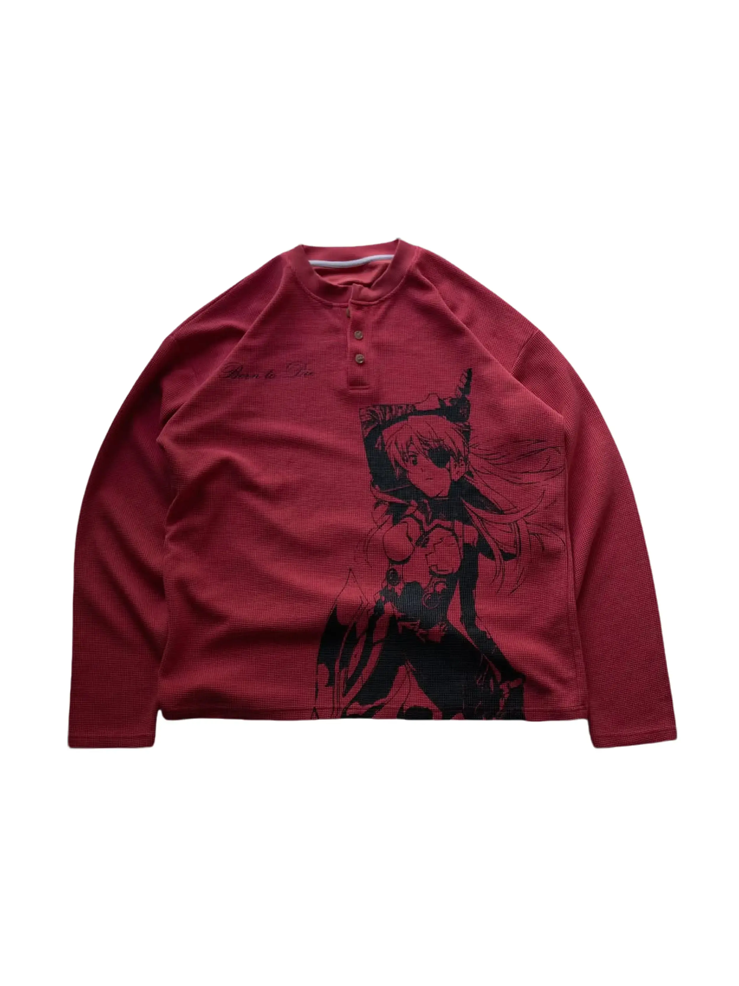 Asuka Sweatshirts Bleach Inspired Anime Winter Menswear Long Sleeve Crew Neck Casual Anime Inspired Evangelion Pullover Sweatshirts Bestie Tops
