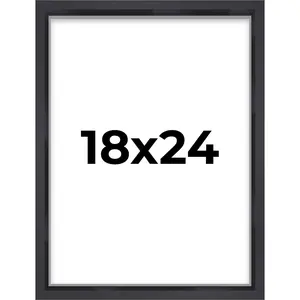 18x24 Black Shadow Box Display Frame 3/4" Depth Interior Size 18x24 or 24x18 Inches UV Resistant Acrylic Plexiglass Acid-Free Backing and Wall Hangers Included
