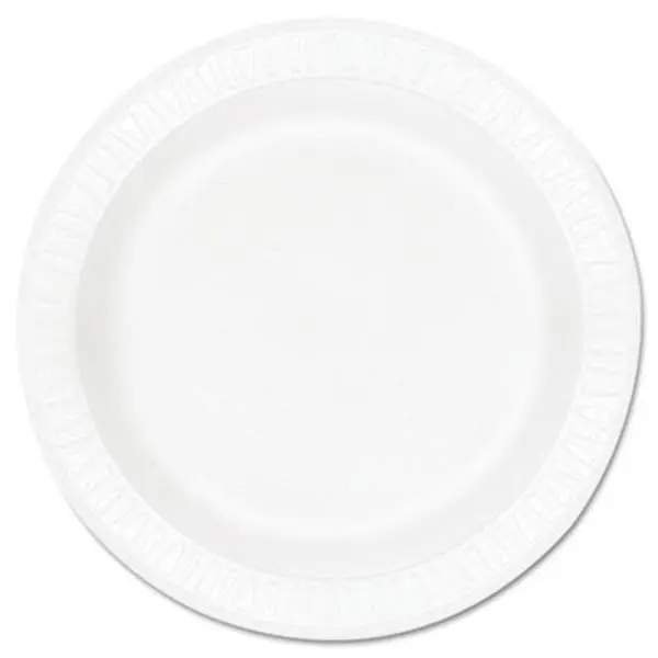 212 MAIN Disposable 9 in. Round Concorde Foam Plates, White Sturdy Dinnerware, 125-Count with Smooth Finish