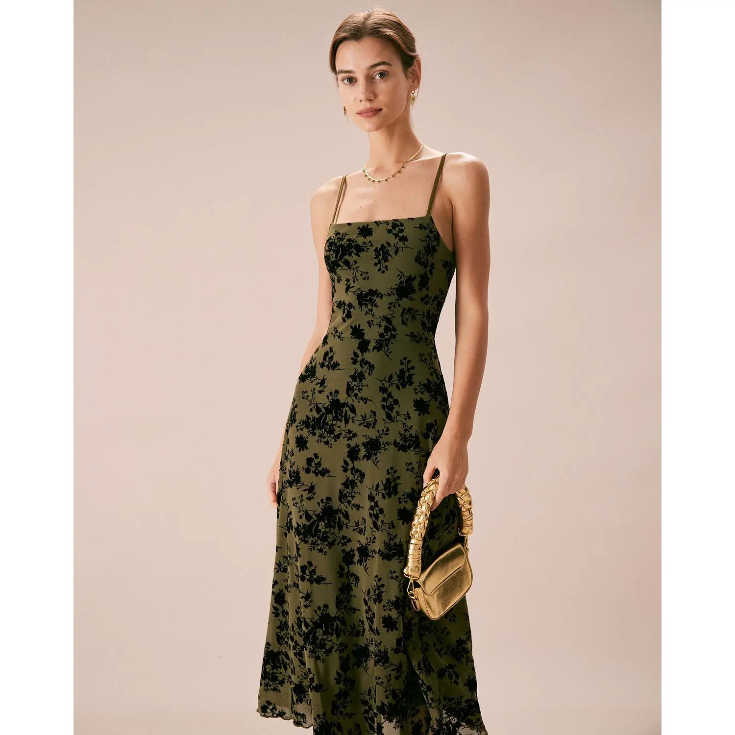 rihoas Women's Green Floral Dot Burnout Polyester-Spandex Square Neck Spaghetti Strap Slim Lightweight Feminine A-Line Comfortable Lady Slip Midi Dress - TikTok Shop rihoas Women's Green Floral Dot Burnout Polyester-Spandex Square Neck Spaghetti Strap Slim Lightweight Feminine A-Line Comfortable Lady Slip Midi Dress - TikTok Shop