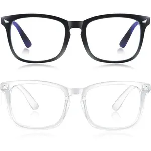 Blue Light Blocking Glasses for Women/Men Clear Frame Square Eyeglasses Computer Gaming Screen GlassesGift