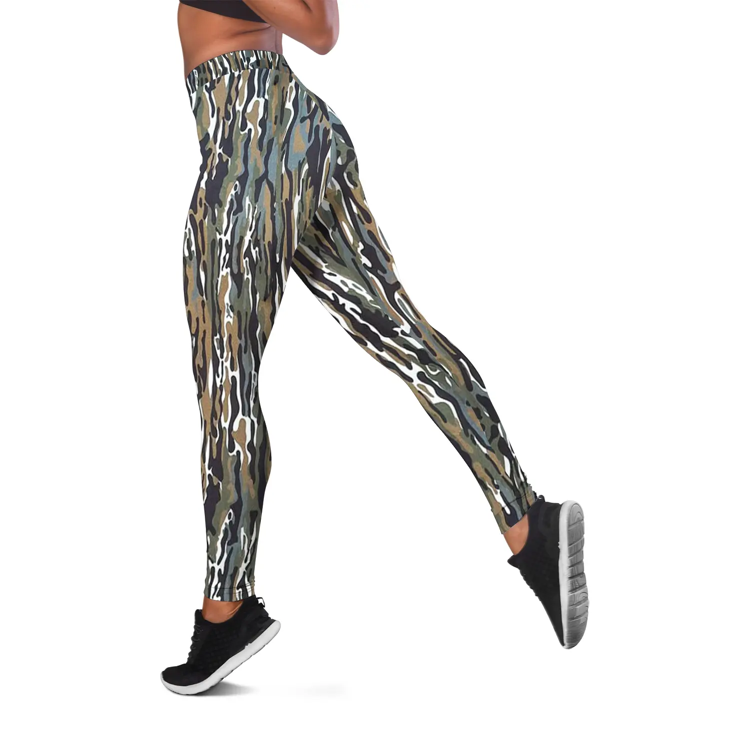Embry Outdoors Ranch Camo Women's Leggings, Yoga Pants, High Waist Hunting Tights, Women's Outdoor Fitness Outfit
