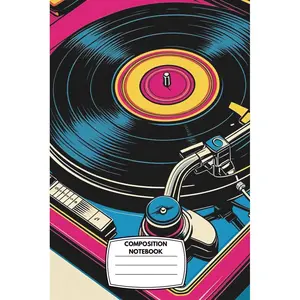 Composition Notebook: College Ruled, 6x9”, 120 Pages – Retro Vinyl Record Cover with Urban Music Vibes – Perfect for Music Lovers, DJs, Audiophiles, and Vintage Aesthetic Fans Paperback – June 25, 2025