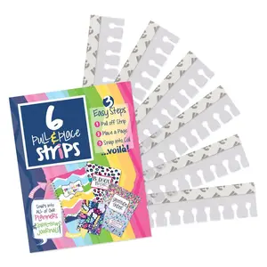 Pull & Place Snap-in Twin Coil Adhesive Strips | Pack of (6) | All Bright & Cheery