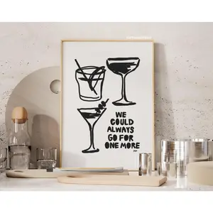 Trendy Wall Art Prints Digital Printables Bar Cart Decor Black And White Wall Prints Trendy Poster Aesthetic Apartment Decor Gift Ideas