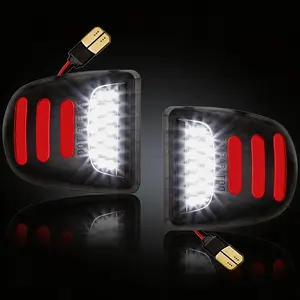 OLED Neon LED License Plate Lights Waterproof Tag Lamp For Chevy Silverado Tahoe Gift