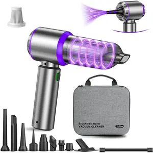 Vacuum/Air Duster 80,000RPM Super Power Mini  Vacuum Cleaner 4-in-1 air Blower  Air Duster & Air Blower & Pump Hand Electric air Duster Handheld dust Blower Blower Cordless ()
