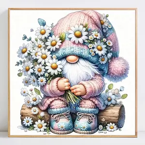 Gnome Doll Design DIY Diamond Arts Colorful Painting Kit without Frame, 5D Diamond Arts Colorful Painting Kit, Wall Art Decor for Home, Diamond Painting Kits