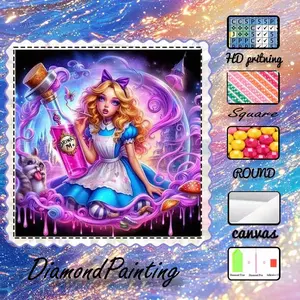 5D-DIY, high-grade velvet canvas, diamond art, diamond painting, diamond painting kit, dream, magic, strange AB diamonds, fairy dust diamonds, crystal diamonds, perfect home decoration, handmade diamond art painting kit, special craft diamond art kit
