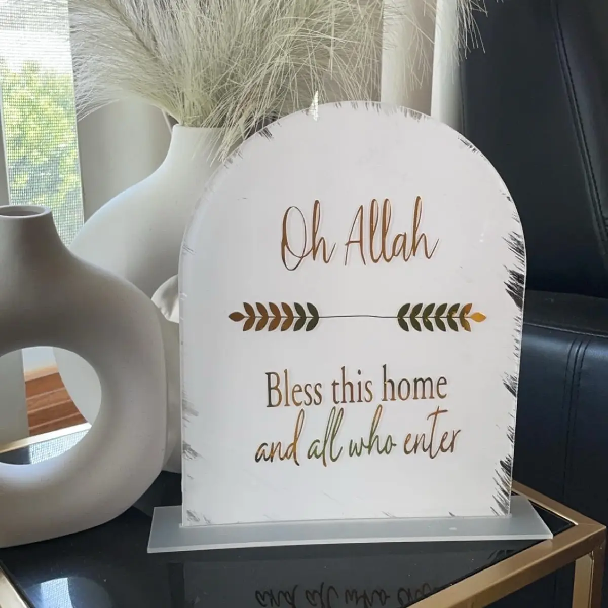 Acrylic Islamic Home Decor Reminder Sign - 8x10 Room Transparent great gift