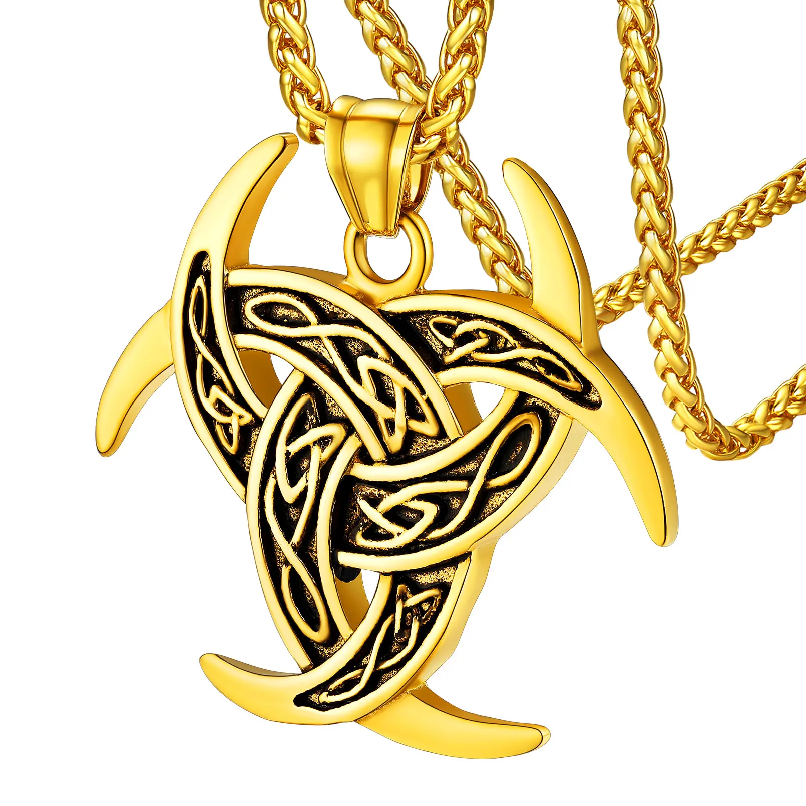 Odin Triple Horn-14K Gold Plated