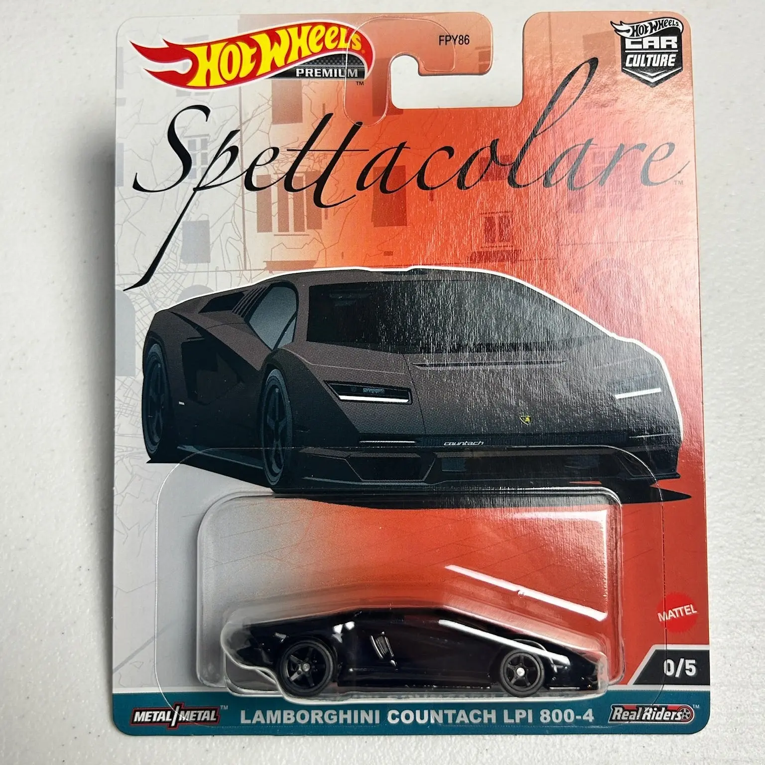 Hot Wheels 1:64 Car Culture Spettacolare Lamborghini Countach LP 800-4 0/5 Chase
