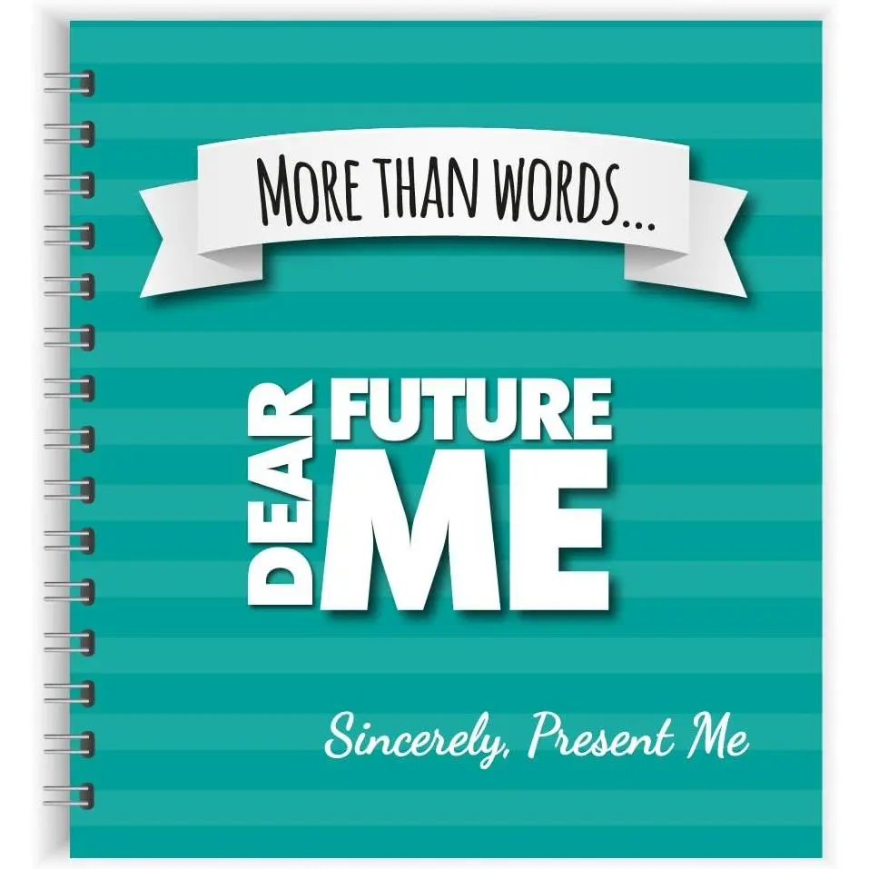 Dear Future Me - Journal Notebook & Scrapbook - Letters to My Future Self - Life Planner - Paste Photos & Stickers - Remember Forever Memory Book