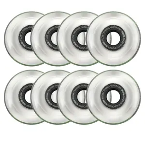 Labeda Roller Hockey Wheels - Slime 80mm 76A Black (8-Pack)