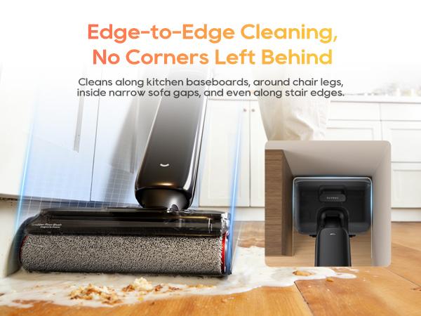 [New Launch] DREAME Aero Wet Dry Vacuum Cleaner, All-in-ONE Vacuum Mop for Wet & Dry Messes, 0 Hair Residue Great for Pet Owners, One-Press Self-Clean, 180° Lie Flat, 35mins Runtime for Hard Floor Cleaning