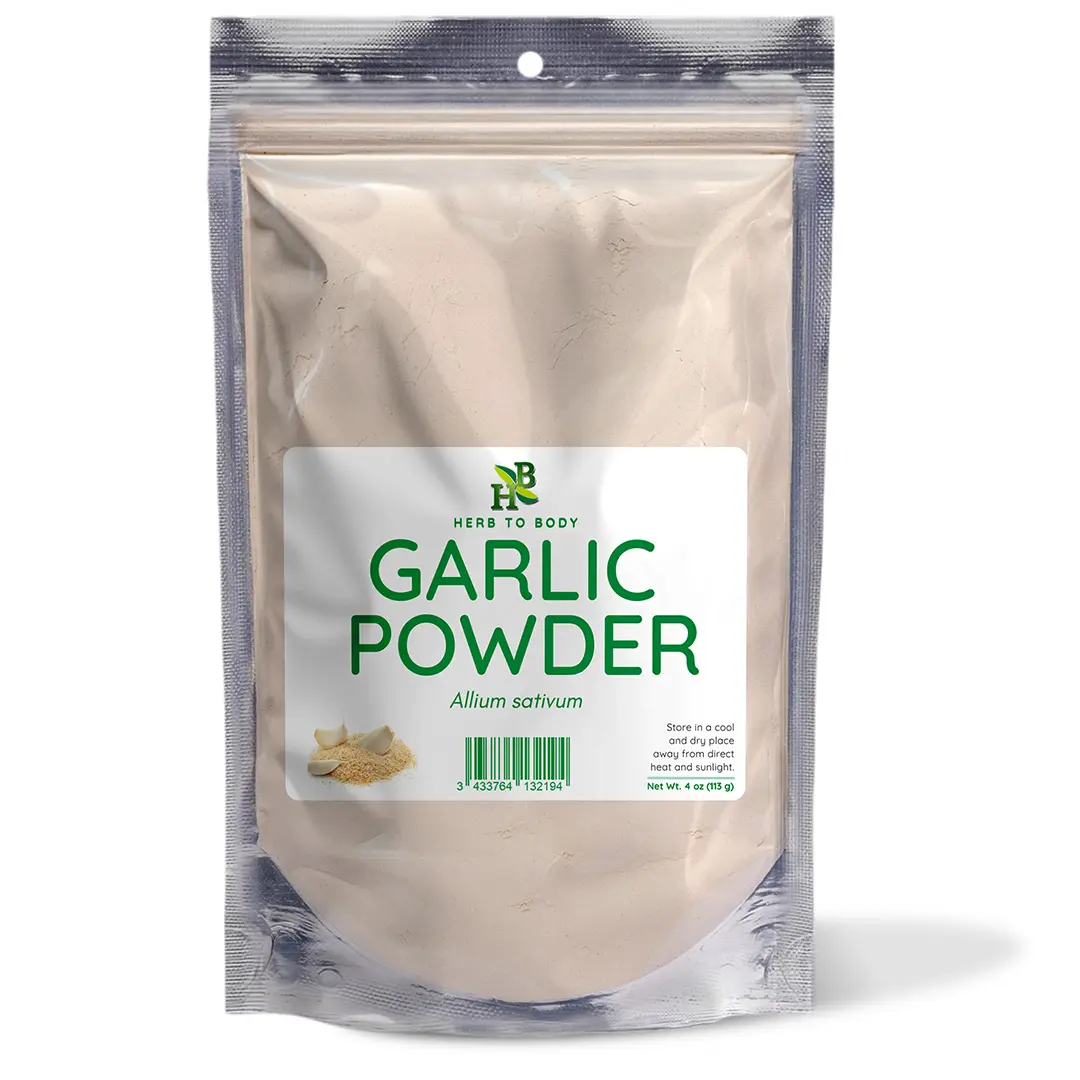 Garlic Powder - 4 oz (113 G) | Allium Sativum | Herb To Body