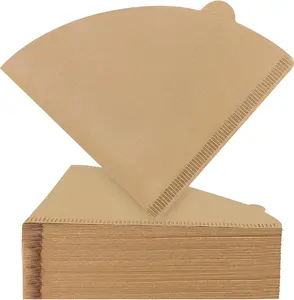 Cone Coffee Filters #2, 200 Count Unbleached Size 02 Coffee Filter, Disposable Natural Paper Filters 2-4 Cup, 02 Cone Filters for Pour Over and Drip Coffee Maker