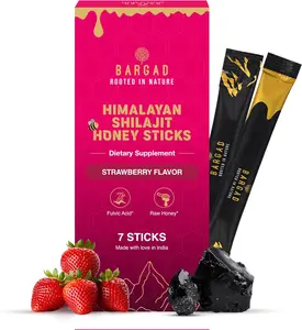Honey Sticks for Women | Shilajit for Women - for hormonal Balance & Energy | Pure Himalayan Shilajit with Organic Honey & Natural Tasty Strawberry | 7 Count