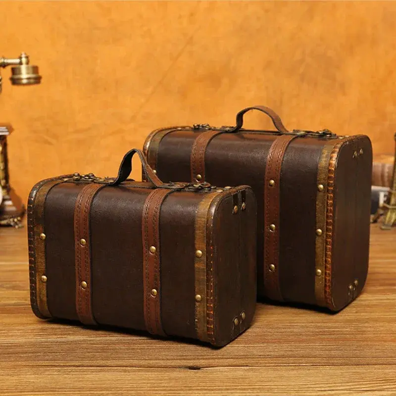 Heritage Wooden Jewelry Suitcase — Vintage Travel Jewelry Chest