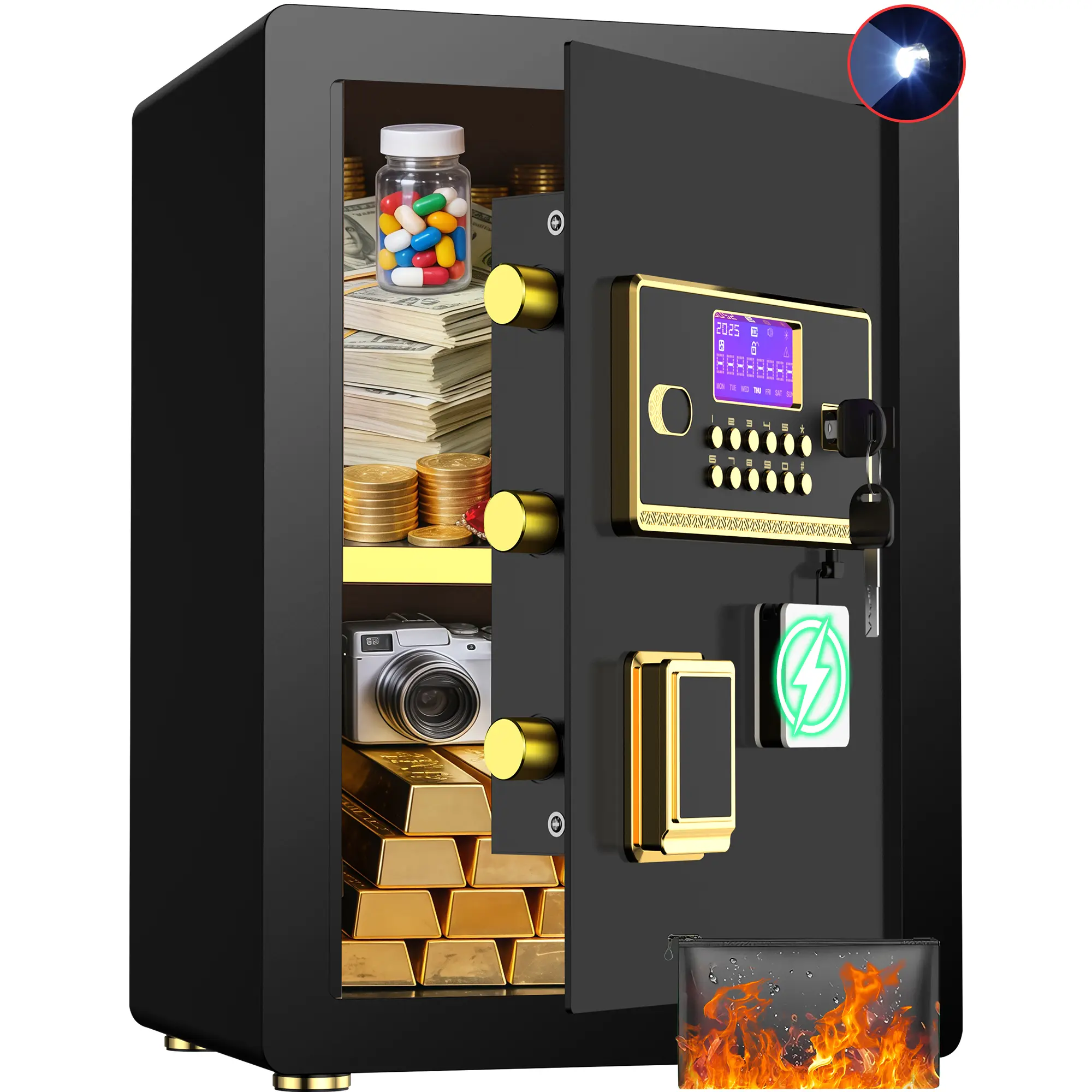 12.6"D x14.96"W x 17.7"H.