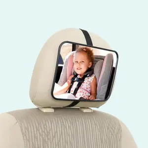 Acrylic Car Observation Mirror, Baby & Child Seat Car Safety Mirror Monitor, Headrest Car Interior Mirror, Car Accessories, Car Seat Attachment