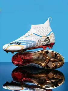 Men's Premium Seamless Soccer Cleats - Non-Slip, Durable Outdoor Lawn Football Boots with Super Grip & Ankle Support, High-end, Fashion, Soccer Shoes