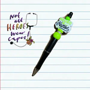 Nero Nurse Pens with "NEURO NURSE" Label, Black & Green Design, Support or Gift Option