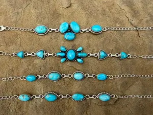 Whitewater Turquoise Sterling Silver Adjustable Bracelet
