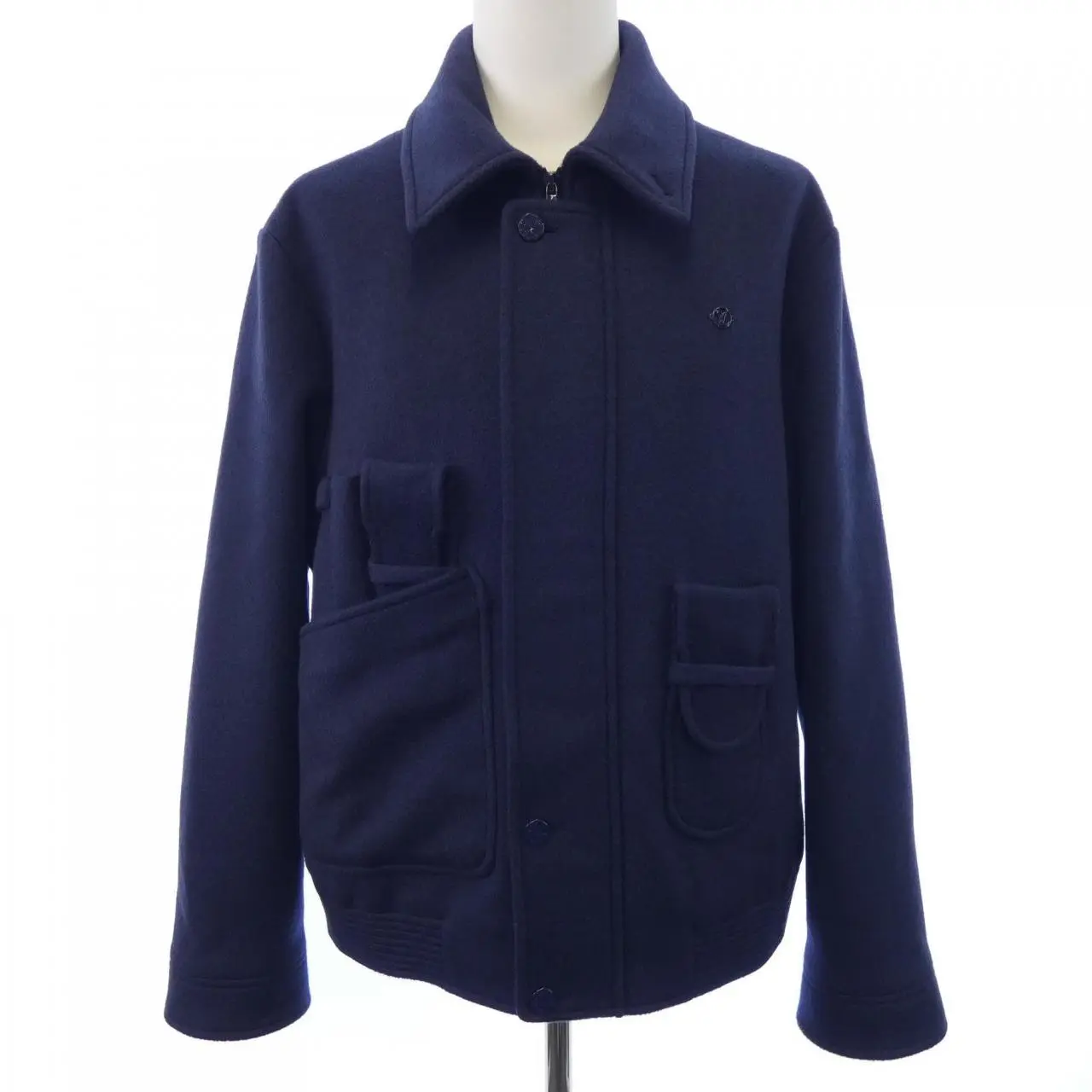 Pre-owned Louis Vuitton Cashmere Small Leather Goods Archive Pocket Blend Jacket