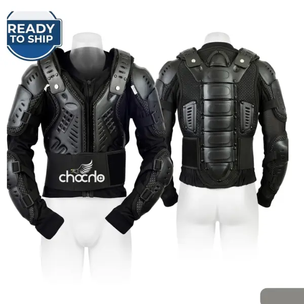ChoCho Full Body Lightweight Ventilated Motorcycle Protection Jacket Armor Vest for Men Motocross Armor Jacket with Spine Protection Shield for Dirt Bike, MTB, ATV