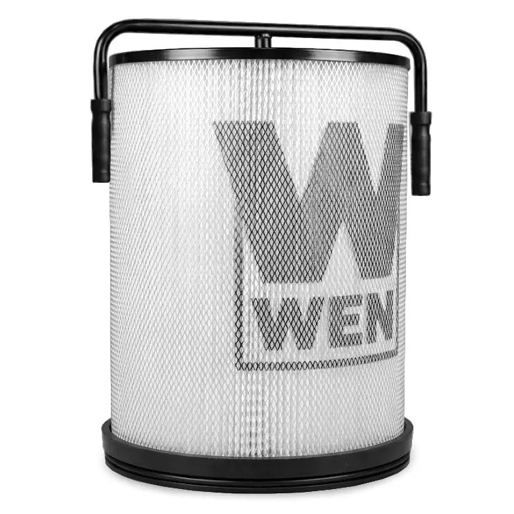 WEN DC1300-AF1 1-Micron Canister Filter Cartridge, 19-5/8” Diameter, 24” Height, with Cleaning Paddles for Woodworking Dust Collectors