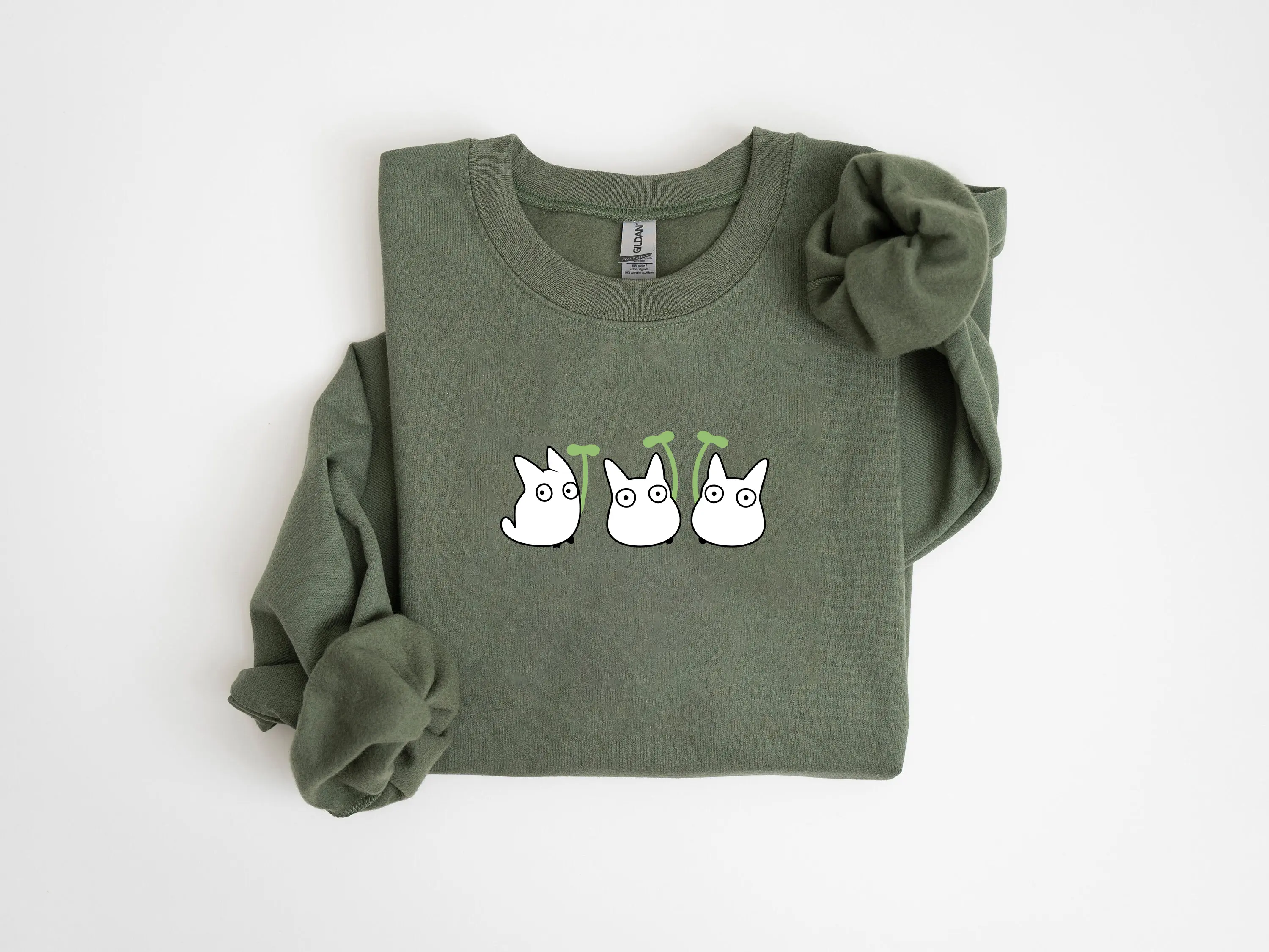 Ghibli Totoros Sweatshirt – Cute Forest Spirit Shirt, Cottagecore Anime Gift, Cozy Studio Anime Shirt, Hoodie