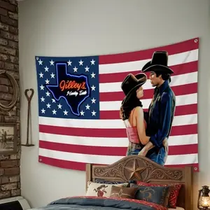 Lookin' for Love In All The Wrong Places Vintage tapestry flag, Urban Cowboy tapestry flag, Cowboy Lovers tapestry flag, Gift Tee For You And Your Friends tapestry flag